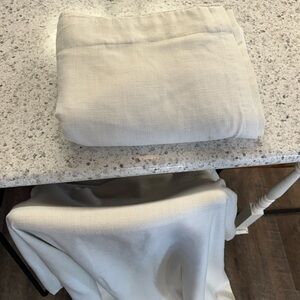 3 Magnolia Heart and Hand Beige Curtains